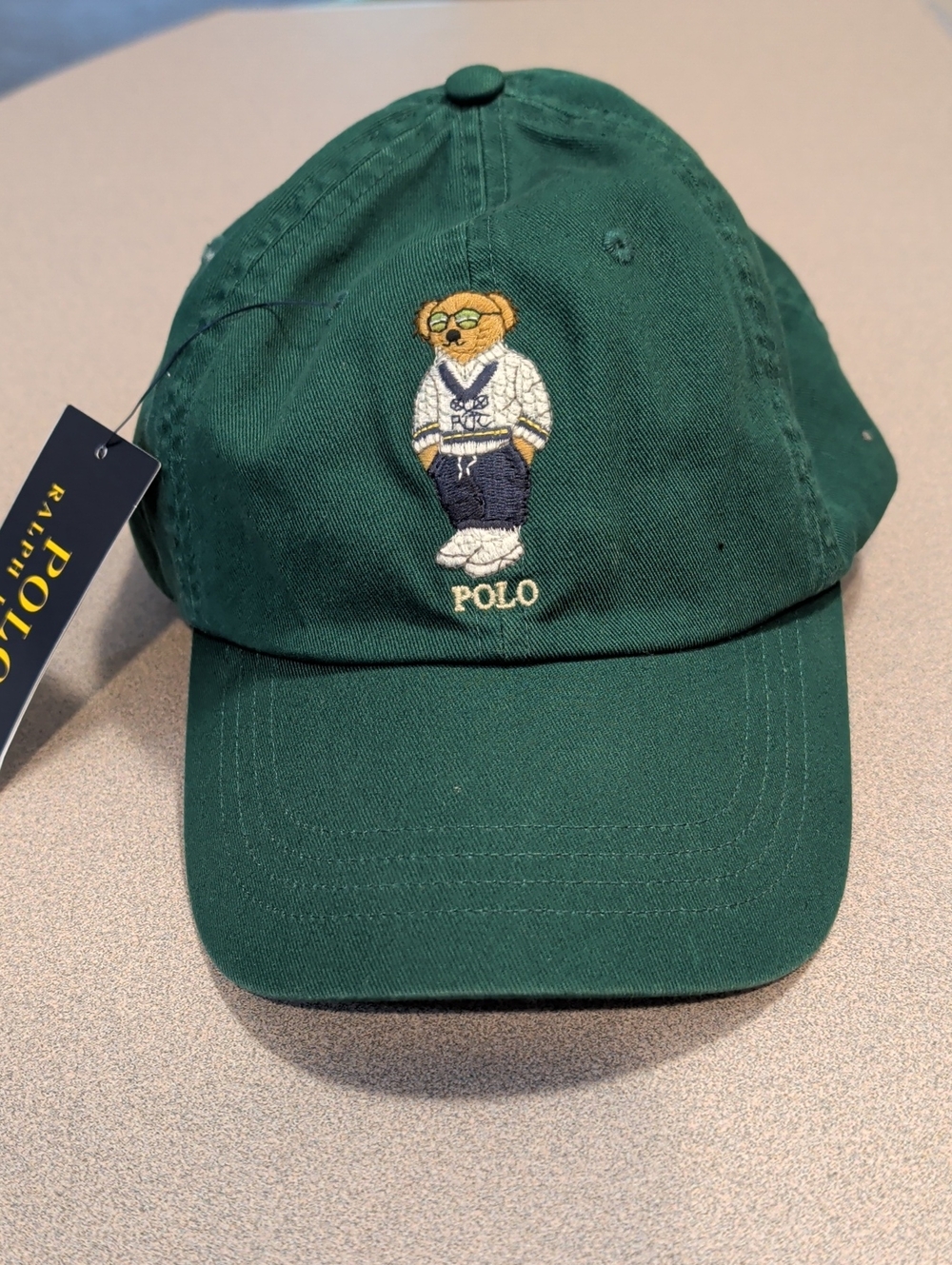 Polo by Ralph Lauren Forest Green Polo Bear Cap New with Tags